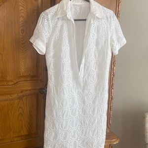 White cotton summer dress